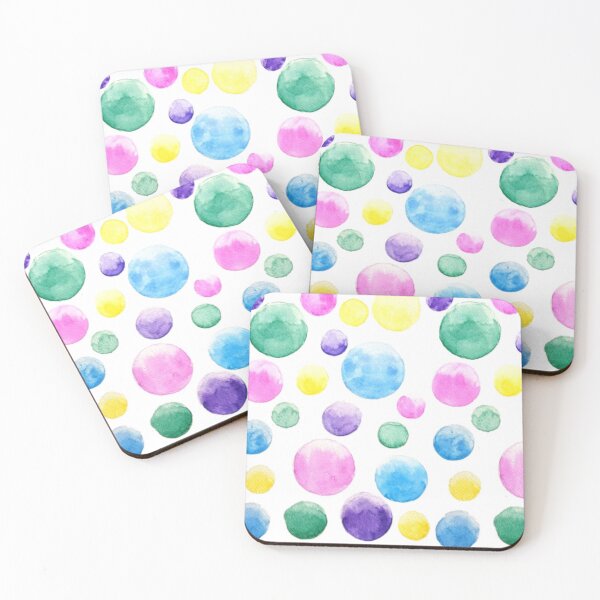 Item preview, colorful bubbles watercolors  designed and sold by ColorandColor.