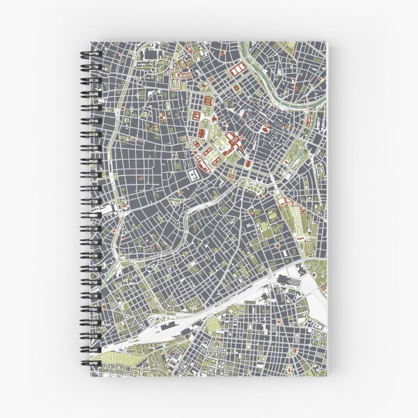 Item preview, Vienna map engraving designed and sold by PlanosUrbanos.
