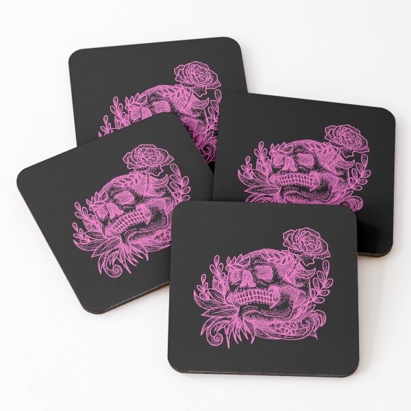 Item preview, Pink skull and Roses  designed and sold by Disturbed-Mind.