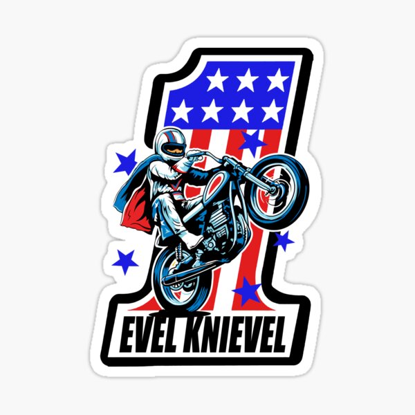 Daredevil Evel Knievel #1 Vinyl Decals left and right side 