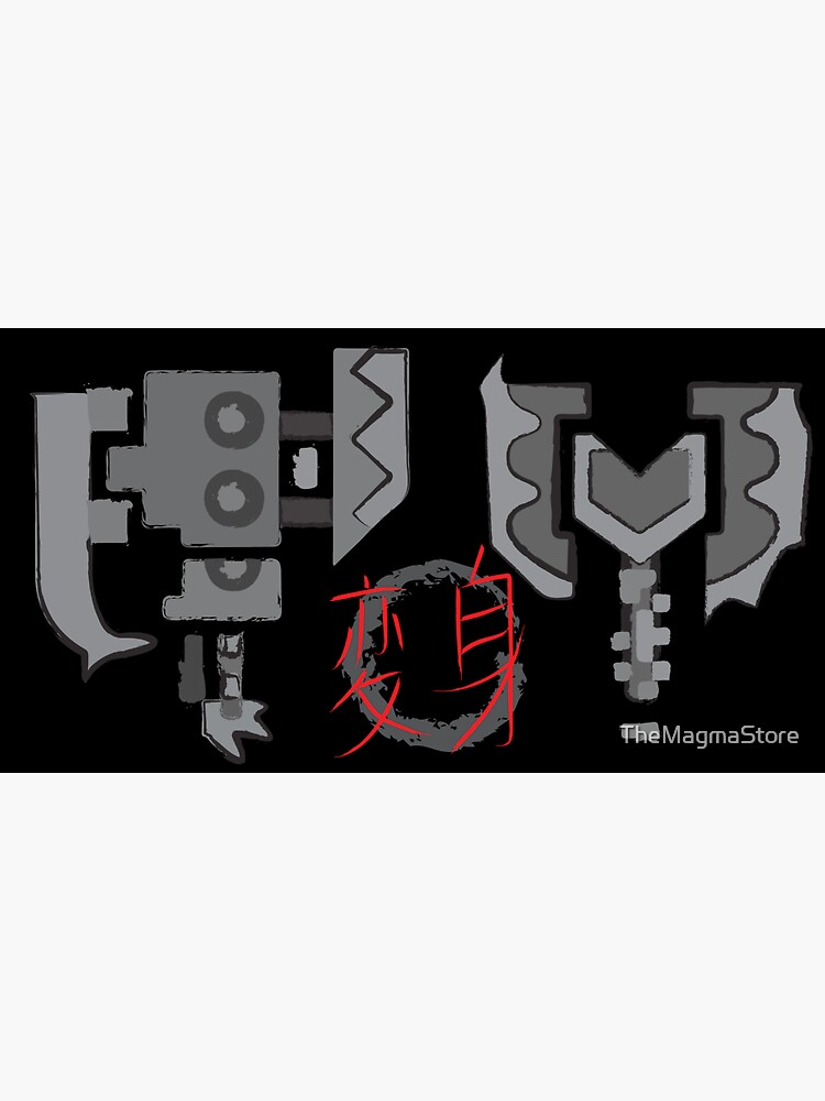 " Monster Hunter Charge Blade and Switch Axe "Transform" Kanji