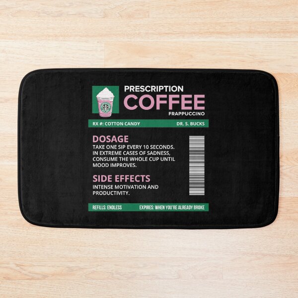 Item preview, Funny Cotton Candy Frappuccino Prescription Label for medical and nursing students, nurses, doctors, and health workers who are coffee lovers designed and sold by spacedowl.