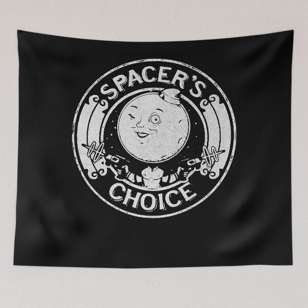 Item preview, Spacer's Choice Distressed White Logo  The Outer Worlds Logo  designed and sold by AmandaDilbec1.