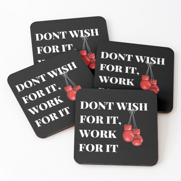 Item preview, Don't wish for it, work for it designed and sold by Pea Fitness.
