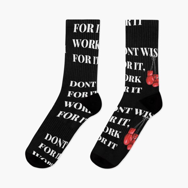 Item preview, Don't wish for it, work for it designed and sold by Pea Fitness.