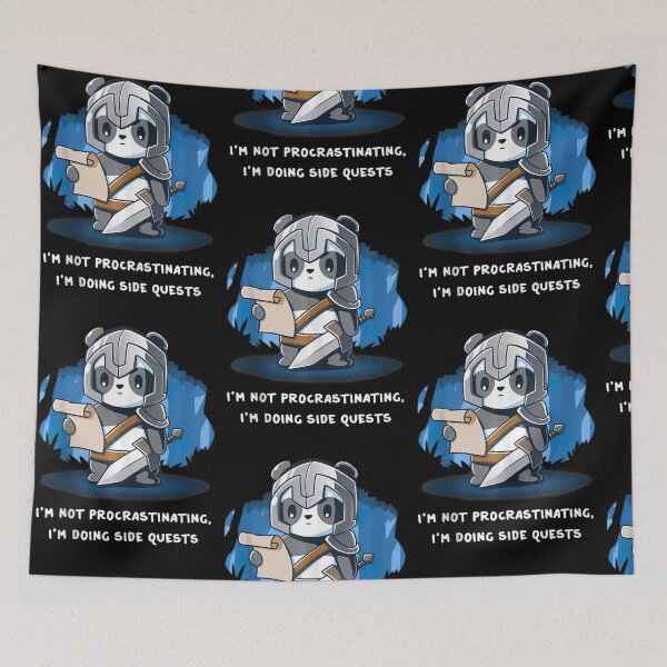 Item preview, I'm Not Procrastinating I'm Doing Side Quests Panda designed and sold by Sturgill Ornelas.