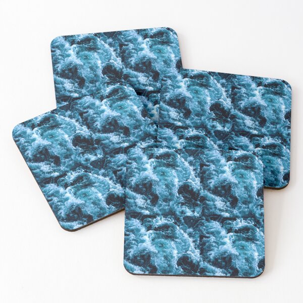 Item preview, dark stormy ocean pattern, Dark Blue Ocean designed and sold by sama-stylish.