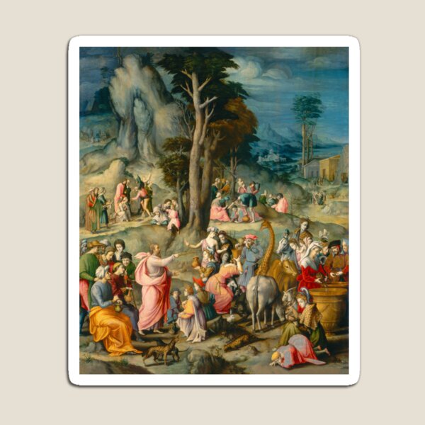 Item preview, The Gathering of Manna | Bacchiacca | 1540 Renaissance Old Testament Biblical Art designed and sold by CJET.