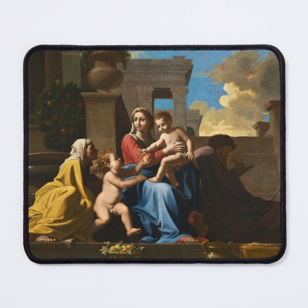 Item preview, The Holy Family on the Steps | Follower of Nicolas Poussin | 1648 Renaissance Gospel Biblical Art designed and sold by CJET.