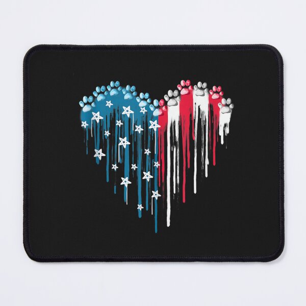 Item preview, American Dog USA Flag Distressed Red White Blue 4th Of July T Shirt designed and sold by Francois-Lemann.