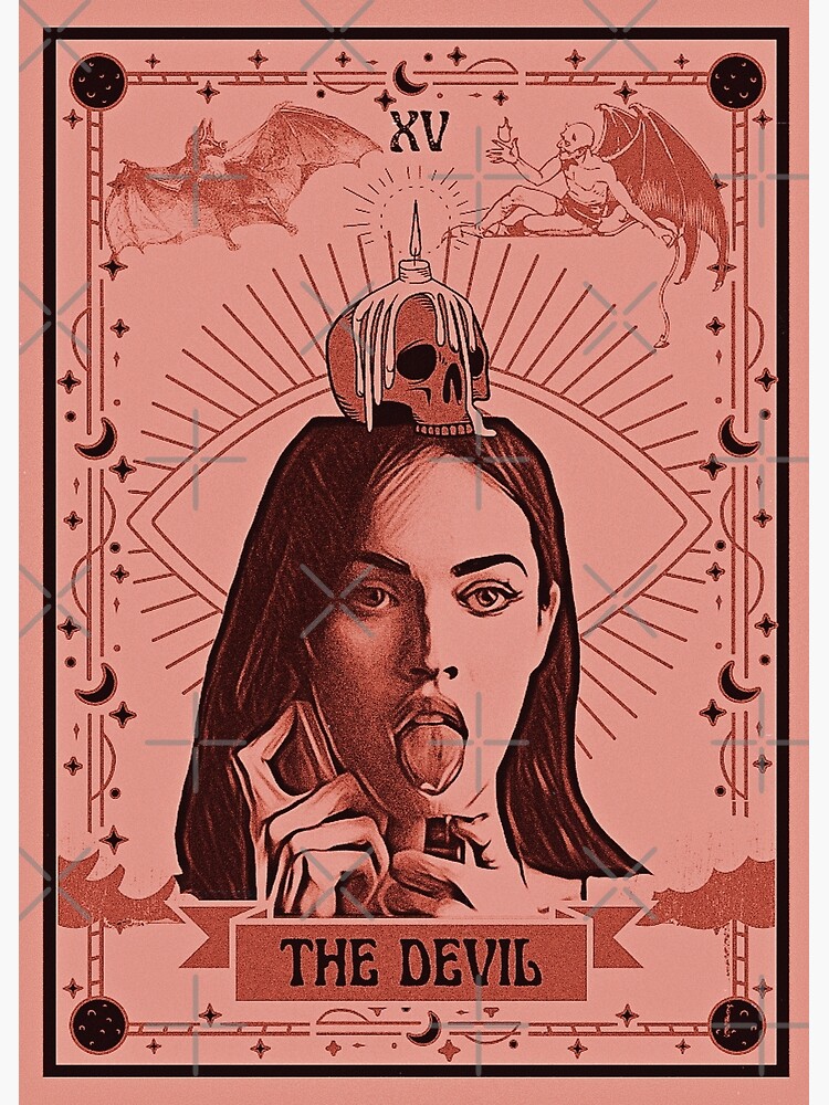 Póster Carta Del Tarot Del Cuerpo De Jennifer El Diablo De Azulascreech Redbubble 