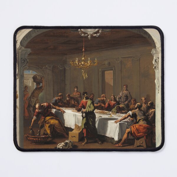 Item preview, The Last Supper | Sebastiano Ricci | 1714 Gospel Biblical Art designed and sold by CJET.