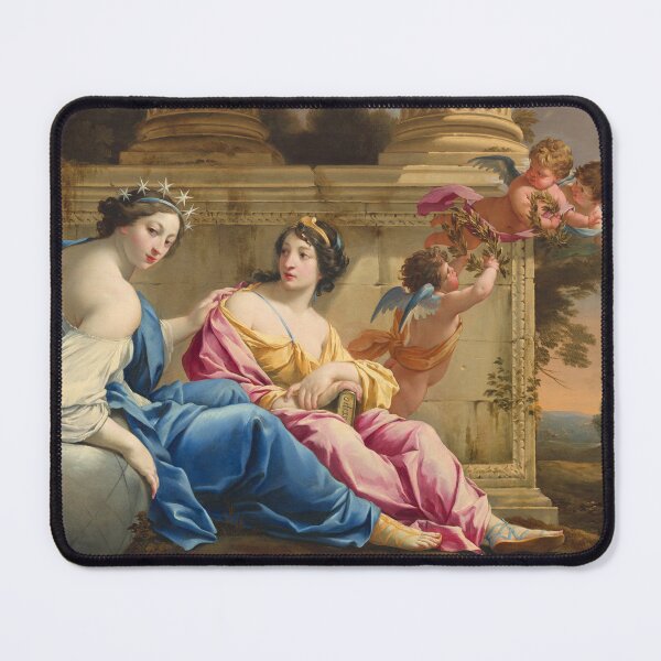 Item preview, The Muses Urania and Calliope | Simon Vouet and Studio | 1634 Renaissance Greek Mythology Art designed and sold by CJET.