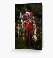 Jim Le Grin the Creepy Clown Greeting Card