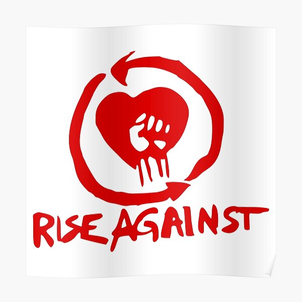 Schönes Rise Against Band Design Poster