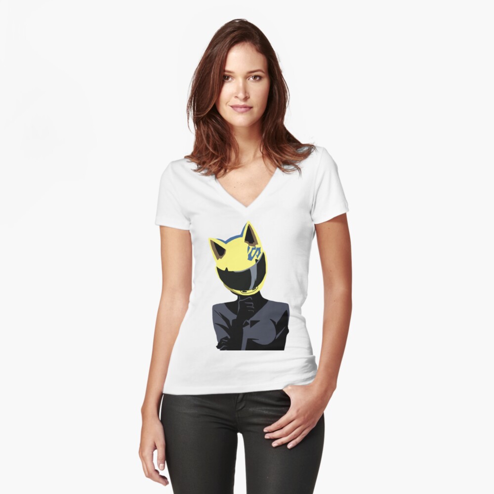 Aperçu de l'œuvre T-shirt moulant col V créée et vendue par emilybrigidd.