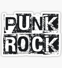 Punk Rock - Black Grunge Block Sticker