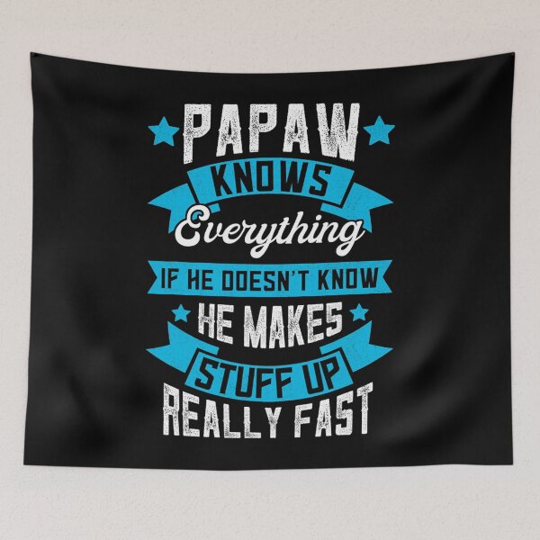 Item preview, Mens Papaw Knows Everything Apparel, Grandpa Shirt, Fathers Day designed and sold by adorableacademy.