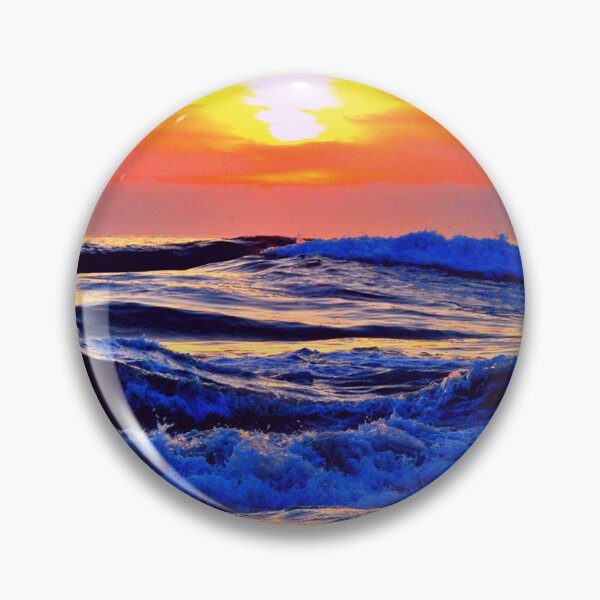 Item preview, A Beautiful Sunset on the Ocean, Sunset on the Ocean, Sunset on the dark blue Ocean, ocean waves designed and sold by sama-stylish.
