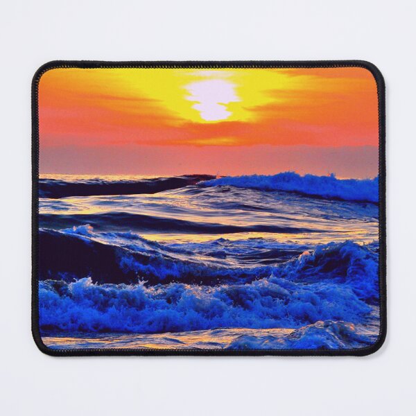 Item preview, A Beautiful Sunset on the Ocean, Sunset on the Ocean, Sunset on the dark blue Ocean, ocean waves designed and sold by sama-stylish.
