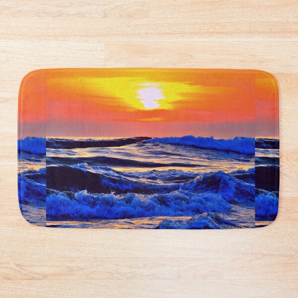 Item preview, A Beautiful Sunset on the Ocean, Sunset on the Ocean, Sunset on the dark blue Ocean, ocean waves designed and sold by sama-stylish.