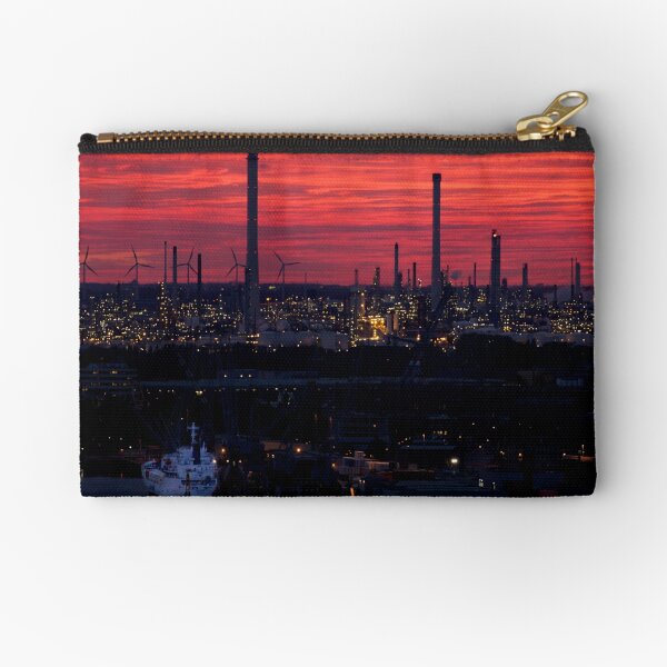 Rotterdam Harbour Skyline at Sunset, from Euromast Zipper Pouch