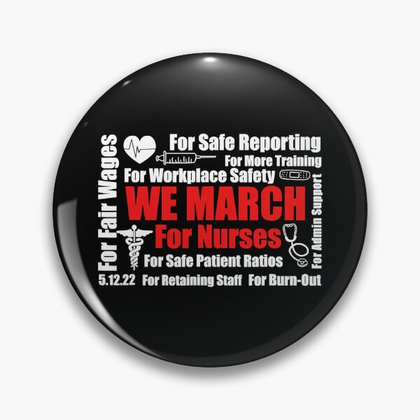 Item preview, We March For Nurses Million Nurse March Women Power Nurse designed and sold by GardNewerd.