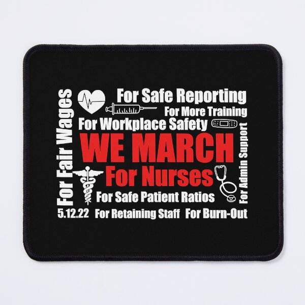 Item preview, We March For Nurses Million Nurse March Women Power Nurse designed and sold by GardNewerd.