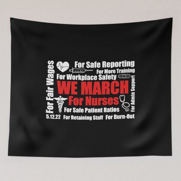 Item preview, We March For Nurses Million Nurse March Women Power Nurse designed and sold by GardNewerd.