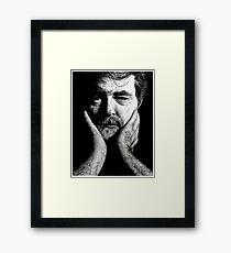 GEORGE LUCAS CHARCOAL Framed Print