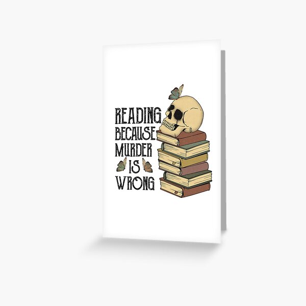 Item preview, Murder is wrong  designed and sold by Owlsome Designs.