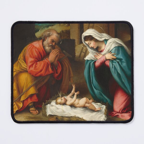 Item preview, The Nativity | Lorenzo Lotto | 1523 Renaissance Gospel Biblical Art designed and sold by CJET.