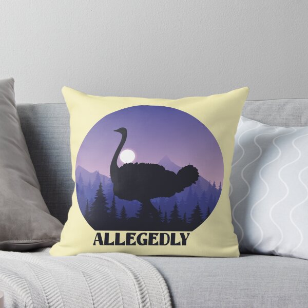 Item preview, Allegedly Ostrich - Funny Meme Bird designed and sold by Bowiex.