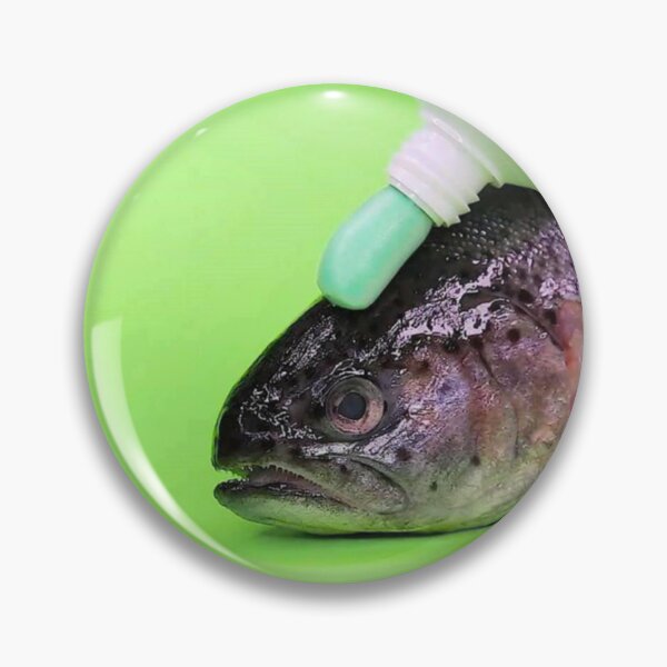 Fish Head Meme Pins and Buttons for Sale