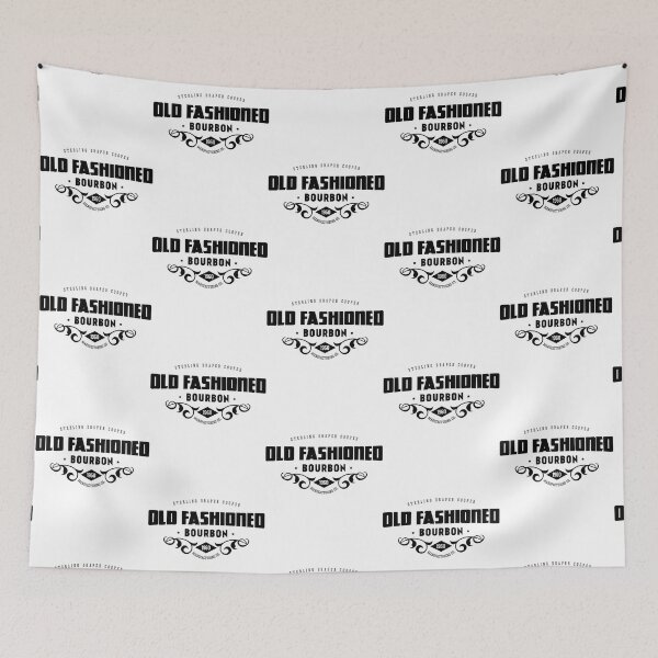 Item preview, Sterling Draper Cooper  Old Fashioned Bourbon Black on White designed and sold by MiamiArchivesCo.