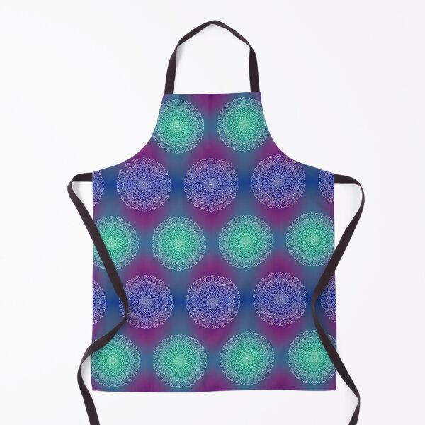 Item preview, Ornate mandaLa on blue gradient designed and sold by AddsAesthetics.