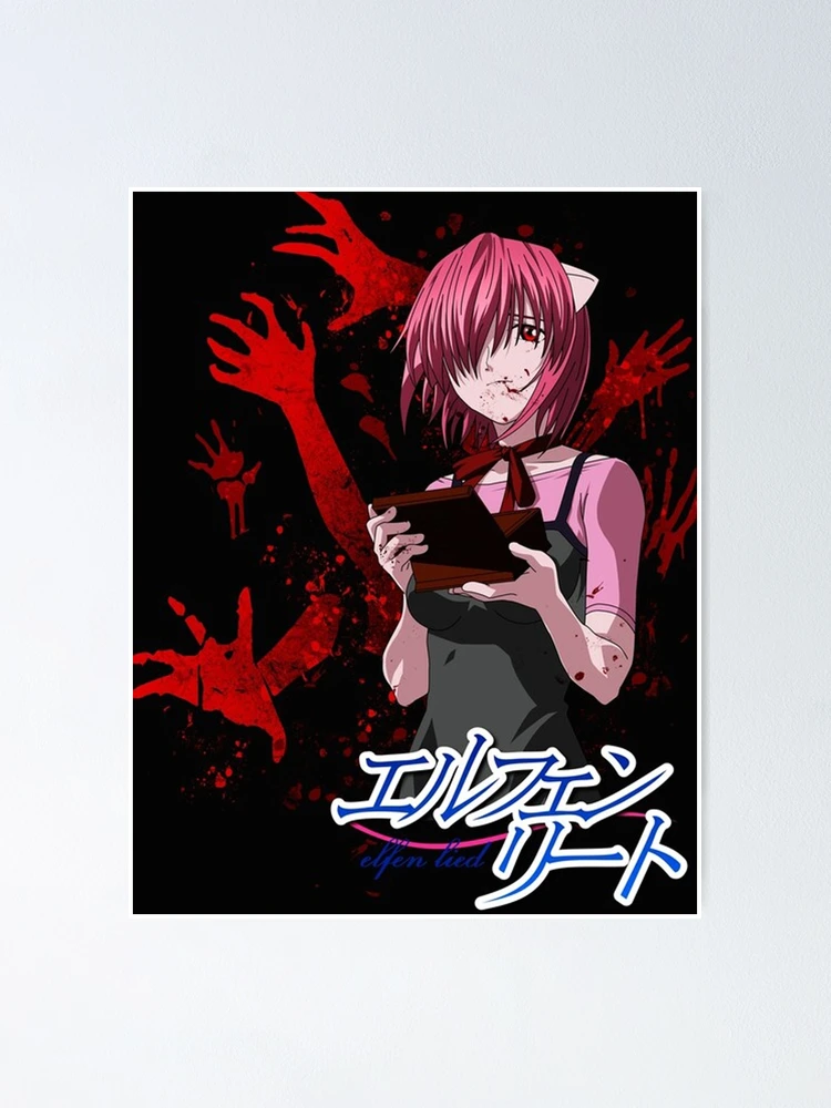 Lucy Kaede Elfen Lied Anime Girl Fanart Poster for Sale by Spacefoxart