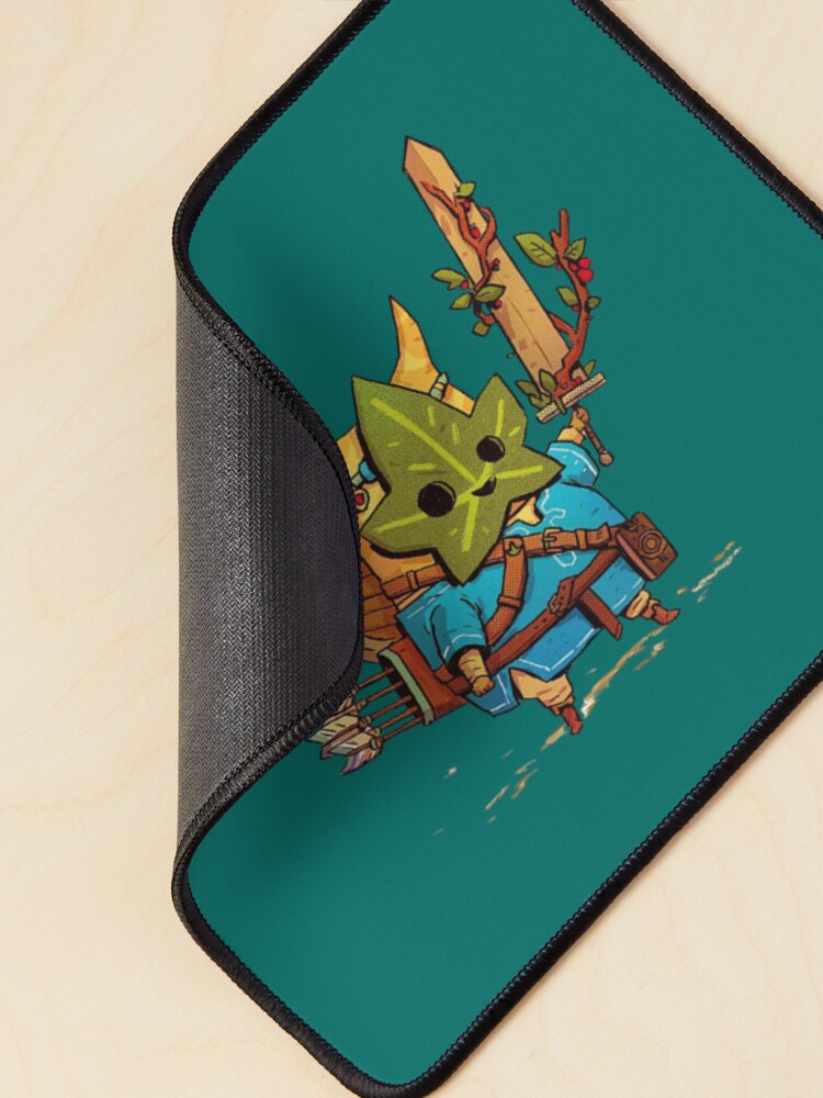 Aperçu 2 sur 5. Tapis de souris avec l'œuvre Korok créée et vendue par Mrnidesign.