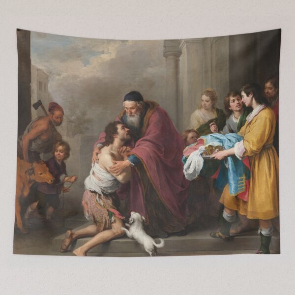 Item preview, The Return of the Prodigal Son | Bartolome Esteban Murillo | 1670 Renaissance Gospel Biblical Art designed and sold by CJET.