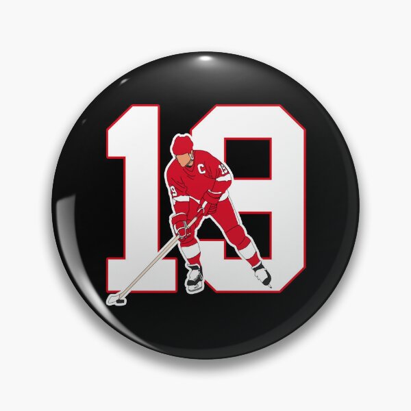 Artikelvorschau, DAS DETROIT HOCKEY SHIRT UND DER STEVE YZERMAN HOMMAGE AUFKLEBER entworfen und verkauft von MiamiArchivesCo.