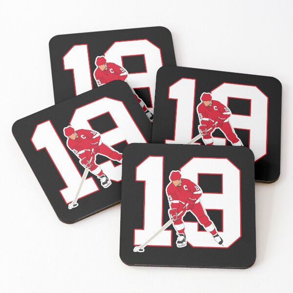 Item preview, THE DETROIT HOCKEY SHIRT AND STEVE YZERMAN HOMAGE STICKER designed and sold by MiamiArchivesCo.