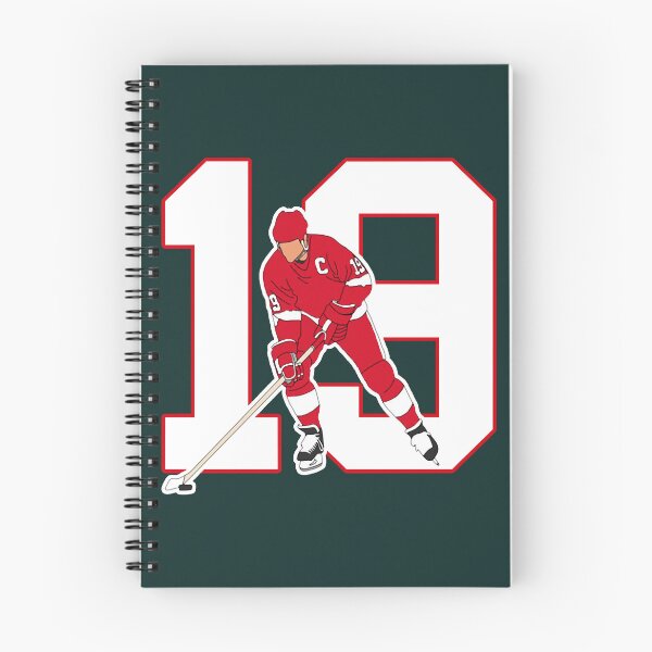 Item preview, THE DETROIT HOCKEY SHIRT AND STEVE YZERMAN HOMAGE STICKER designed and sold by MiamiArchivesCo.