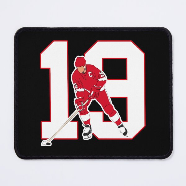 Item preview, THE DETROIT HOCKEY SHIRT AND STEVE YZERMAN HOMAGE STICKER designed and sold by MiamiArchivesCo.
