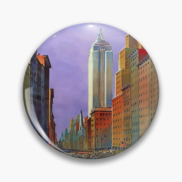 Item preview, Fifth Avenue New York Travel - Retro Train Travel Enhanced Reproduction designed and sold by molamode.