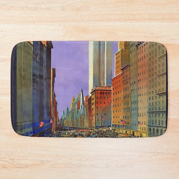Item preview, Fifth Avenue New York Travel - Retro Train Travel Enhanced Reproduction designed and sold by molamode.