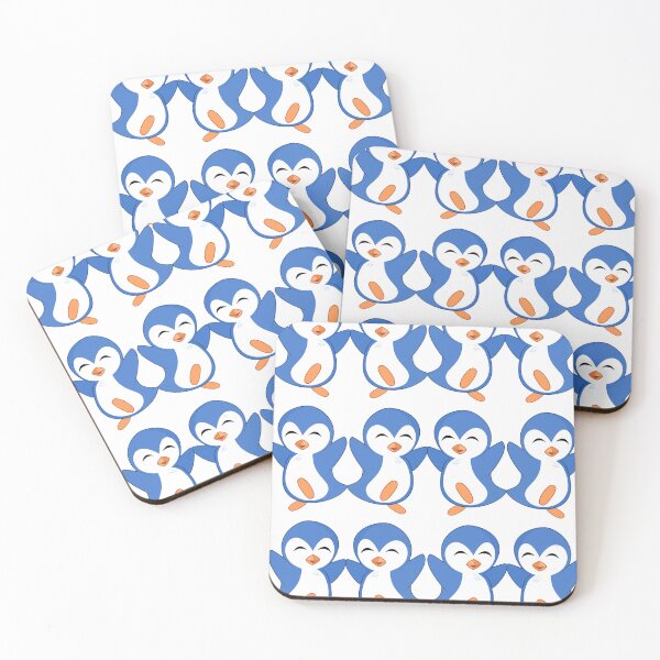 Item preview, pinguini , Cool blue penguin pattern for kids designed and sold by dineshshop1.