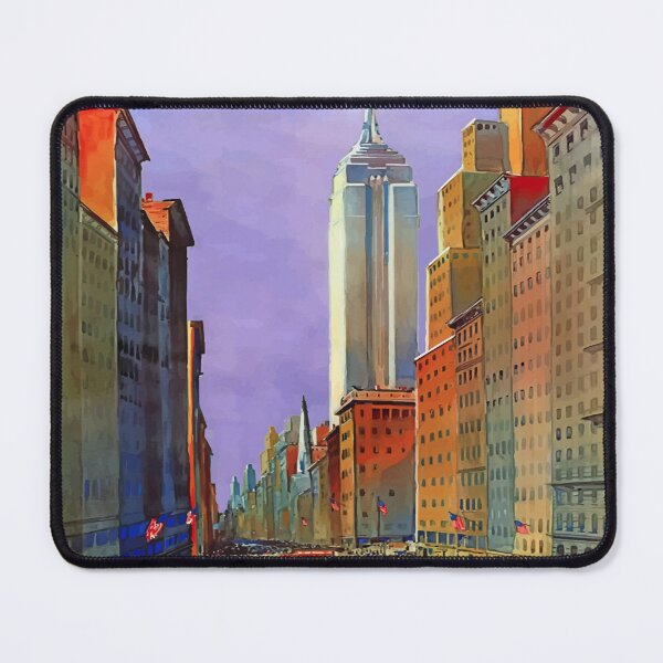Item preview, Fifth Avenue New York Travel - Retro Train Travel Enhanced Reproduction designed and sold by molamode.
