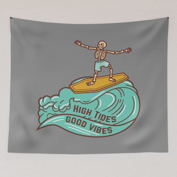 Item preview, High Tides Good Vibes designed and sold by Orangegrph.