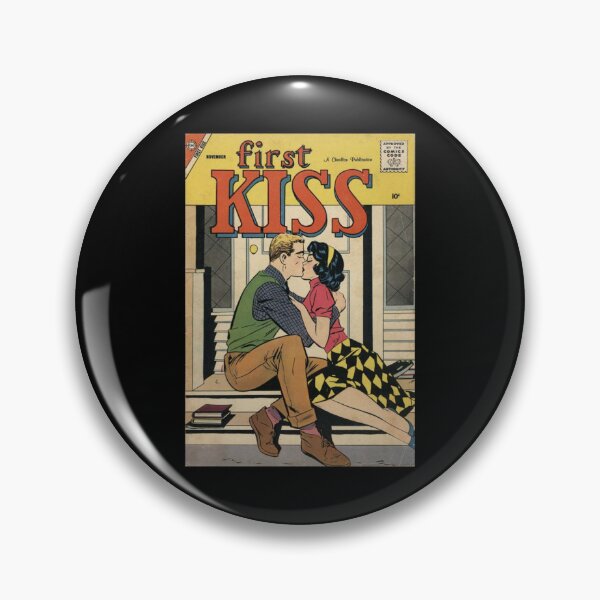 Item preview, Vintage Romance Comic Book Cover First Kiss Classic T-Shirt designed and sold by kimmesajgreh.
