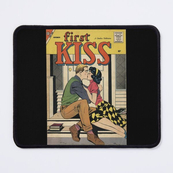 Item preview, Vintage Romance Comic Book Cover First Kiss Classic T-Shirt designed and sold by kimmesajgreh.